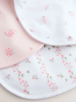 Rose/Blanc - Bébé BIBS 3 Pack