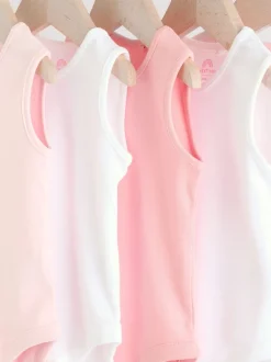Rose/Blanc - Bodys indispensables bébé