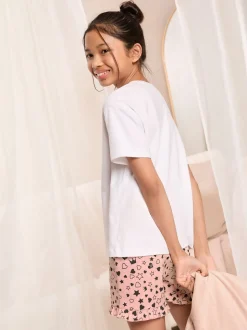 Rose/Blanc - Lipsy pyjama imprimé en jersey de coton (5-16ans)