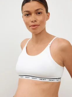 Rose/Blanc - Maternité Allaitement Raccourci Ultimate Comfort Hauts 2 Pack