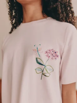 Rose/Blanc Floral Imprimé - Lot de 2 joggings de pyjama (3-16ans)