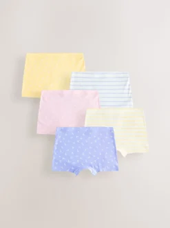 Rose/Bleu - Lot de 5 caleçons (2-16ans)