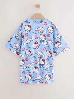 Rose/Bleu - Lot de 2 chemises de nuit Hello Kitty (2-16ans)