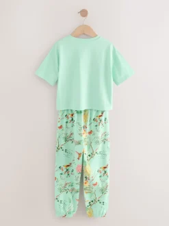 Rose/Bleu - Lot de 3 pyjamas fleuris (3-16ans)