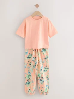 Rose/Bleu - Lot de 3 pyjamas fleuris (3-16ans)