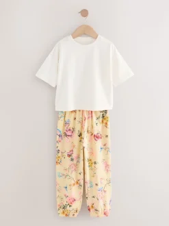 Rose/Bleu - Lot de 3 pyjamas fleuris (3-16ans)
