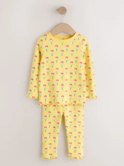 Rose/Bleu Fleuri Vif - Lot de 3 pyjamas Snuggle (9mois-16ans)