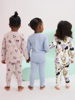 Rose/bleu/blanc - Pyjamas Minnie Mouse Se blottir 3 Pack (9mois-12ans)