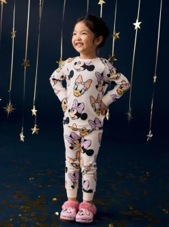 Rose/bleu/blanc - Pyjamas Minnie Mouse Se blottir 3 Pack (9mois-12ans)