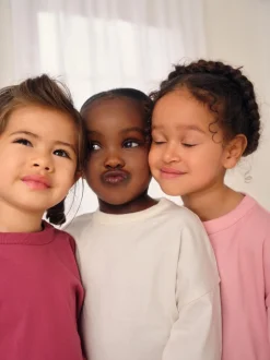 Rose/Crème À carreaux - Pantalon de pyjama tissé, lot de 3 (9mois-10ans)