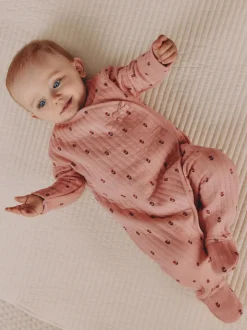 Rose/Crème - Lot de 2 dors-bien matelassés bébé