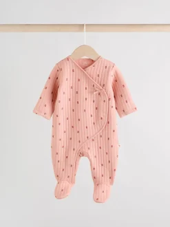 Rose/Crème - Lot de 2 dors-bien matelassés bébé