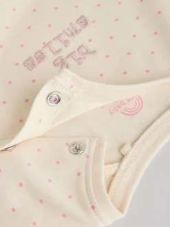 Rose/crème fleur - Ensemble Bébé Manches longues et Leggings 8 Pieces (0mois-2ans)