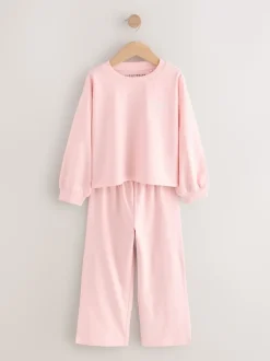 Rose/écru/gris - Lot de 3 pyjamas amples (3-16ans)