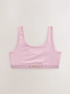 Rose/Gris - Lot de 3 crop tops (5-16 ans)