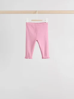 Rose/marron/cœur - Paquet de jambières pour bébé 4 (0mois-2ans)