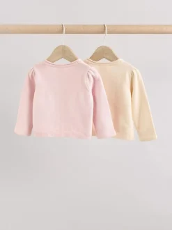 Rose/neutre - Cardigans en coton 100% 2 Paquet (0mths-3yrs)