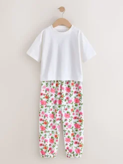 Rose/Noir - Lot de 3 pyjamas fleuris (3-16ans)