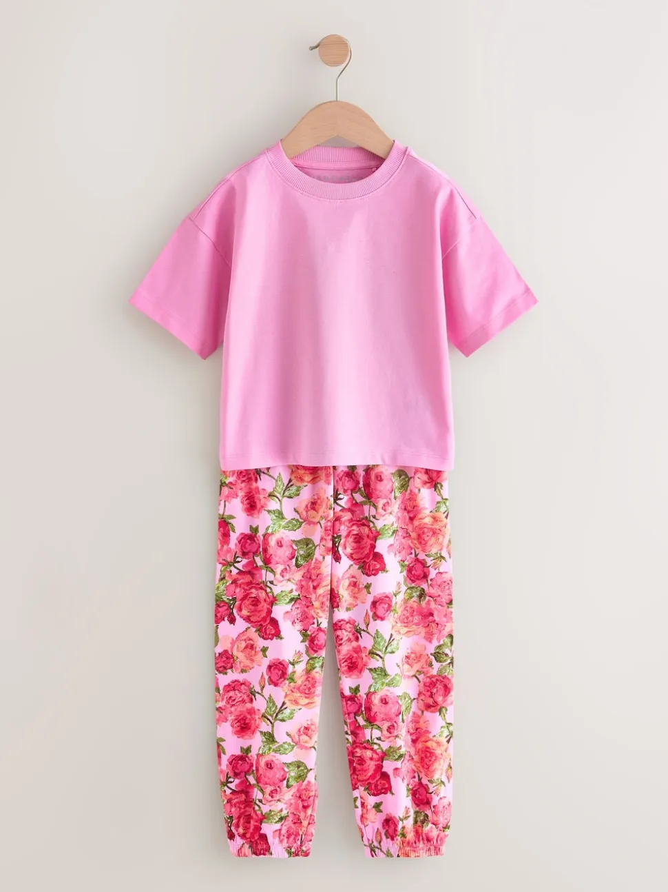 Rose/Noir - Lot de 3 pyjamas fleuris (3-16ans)