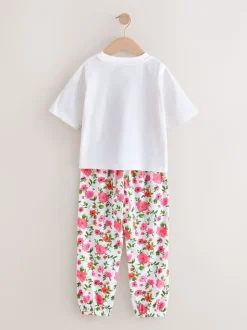 Rose/Noir - Lot de 3 pyjamas fleuris (3-16ans)
