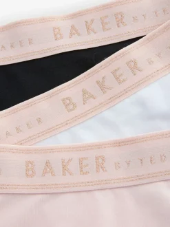 Rose/Noir/Blanc - Lot de 3 slips Baker by Ted Baker