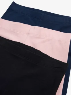 Rose/noir/bleu marine - Lot de 3 leggings (3-16ans)