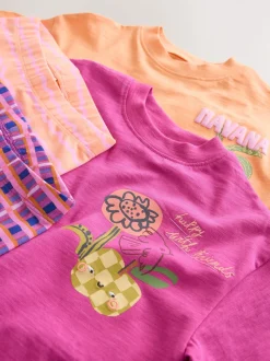 Rose/Orange - Ensemble short haut et cycliste Lot de 2 (3mois7ans)