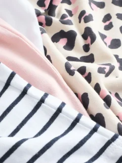 Rose/rayure/Animal - Pack T-shirt 4 (3-16ans)