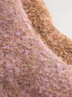 Rose/rouille - Lot de 2 paires de chaussettes douillettes Boucle