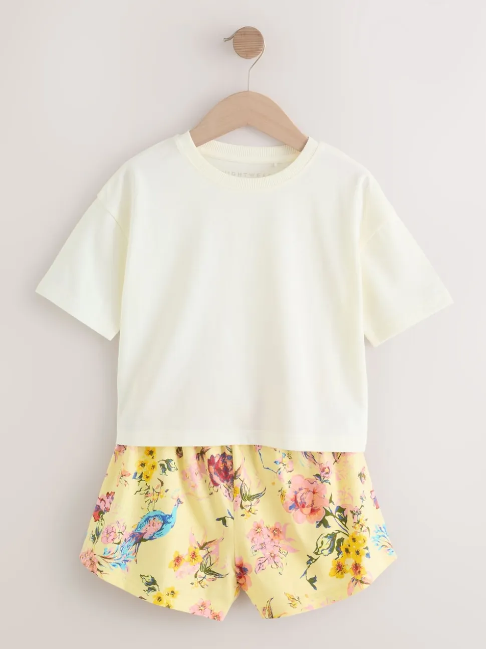 Rose/vert à fleurs - Pyjama court 3 Pack (3-16ans)