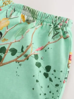 Rose/vert à fleurs - Pyjama court 3 Pack (3-16ans)