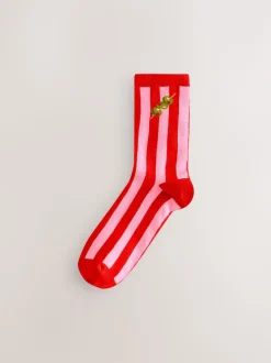 Rose/vert 'Olive You' - Paquet de chaussettes de cheville 4