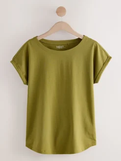 Rose/vert/blanc/jaune rayé/imprimé palmier - Lot de 5 T-shirts à mancherons