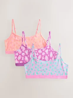 Rose/Violet - Crop Tops 3 Pack (5-16ans)