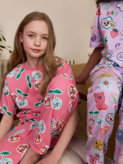 Rose/Violet - Lot de 3 joggings de pyjama (3-16ans)