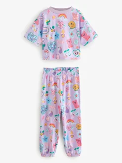 Rose/Violet - Lot de 3 joggings de pyjama (3-16ans)