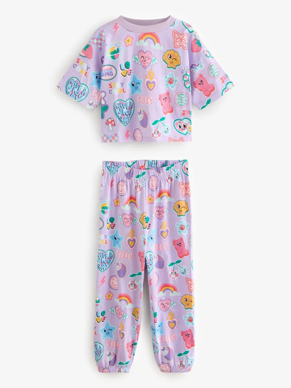 Rose/Violet - Lot de 3 joggings de pyjama (3-16ans)