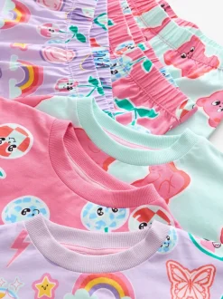 Rose/Violet - Lot de 3 joggings de pyjama (3-16ans)