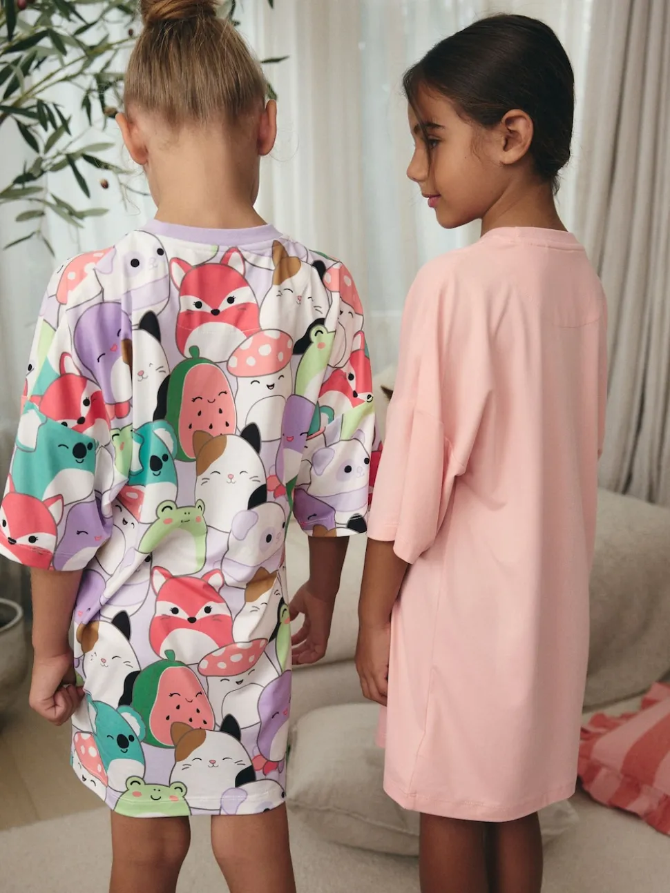 Rose/Violet - Squishmallows Nighties 2 Pack (5-14ans)