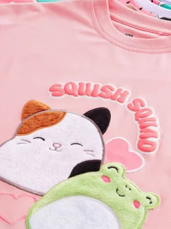 Rose/Violet - Squishmallows Nighties 2 Pack (5-14ans)