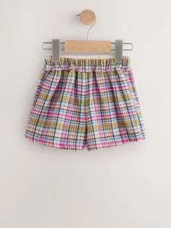 Rose/vison - Ensemble jupe à carreaux et collants (3mois-7ans)
