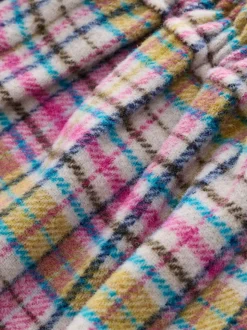 Rose/vison - Ensemble jupe à carreaux et collants (3mois-7ans)