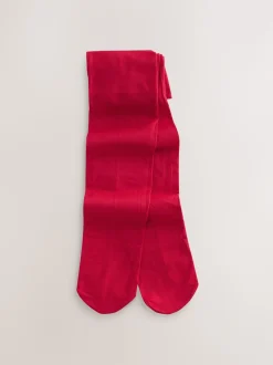 Rouge - 80 Collants scolaires de 0 denier