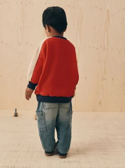 Rouge 1982 - Sweat imprimé All-over Col rond (3mois -7ans)