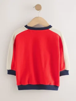 Rouge 1982 - Sweat imprimé All-over Col rond (3mois -7ans)