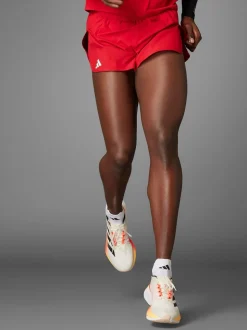 Rouge - Adidas Adizero Essentials Running Split Shorts