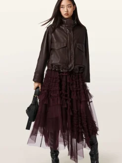 Rouge - Allsaints Jen Tulle Jupes