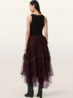 Rouge - Allsaints Jen Tulle Jupes