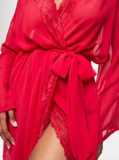 Rouge - Ann Summers Peignoir en mousseline qui promet