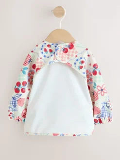 Rouge - Bavoir à manches de sevrage et d’alimentation